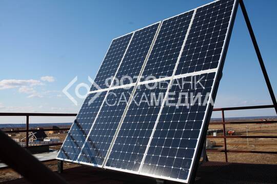 Солнечные батареи в поселке Жатай